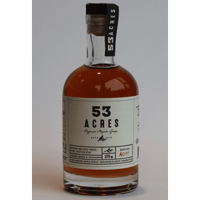 53 acres - organic amber maple syrup - golden 375 ml For Sale