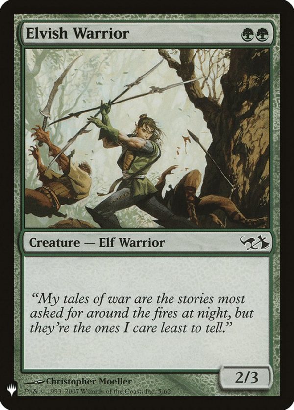 Elvish Warrior [Mystery Booster] For Cheap