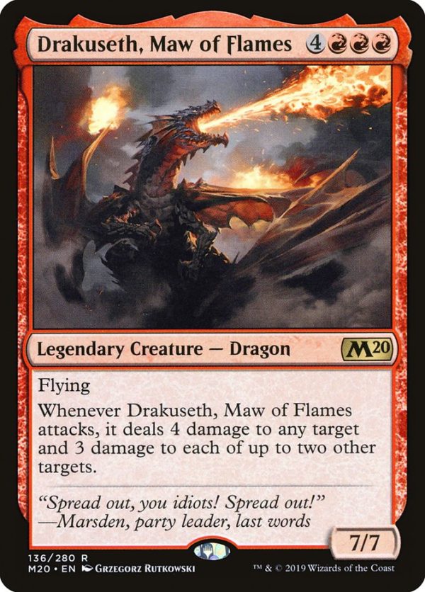 Drakuseth, Maw of Flames [Core Set 2020] For Cheap